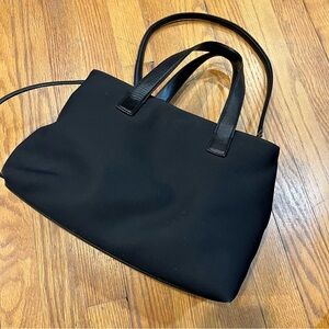 Coach Vintage 90s Mercer Satchel 7400 Black Twill Leather Crossbody Tote Bag